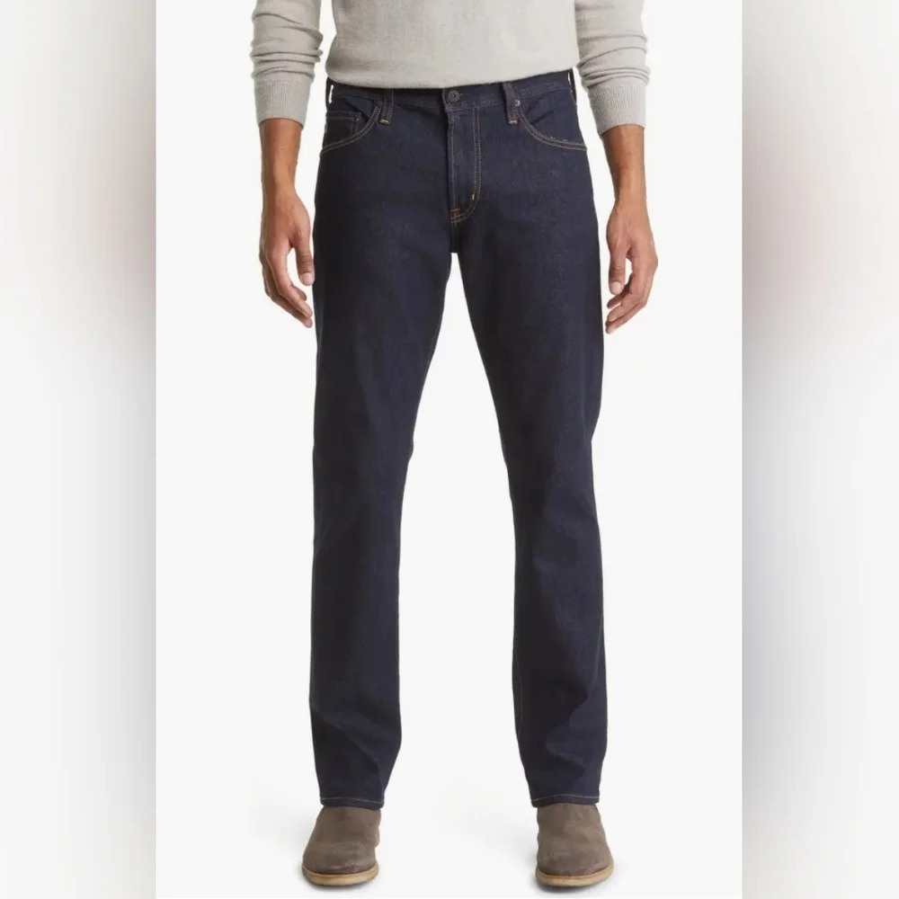 AG Adriano Goldschmied Men's Slim Straight Jeans - Midnight Blue